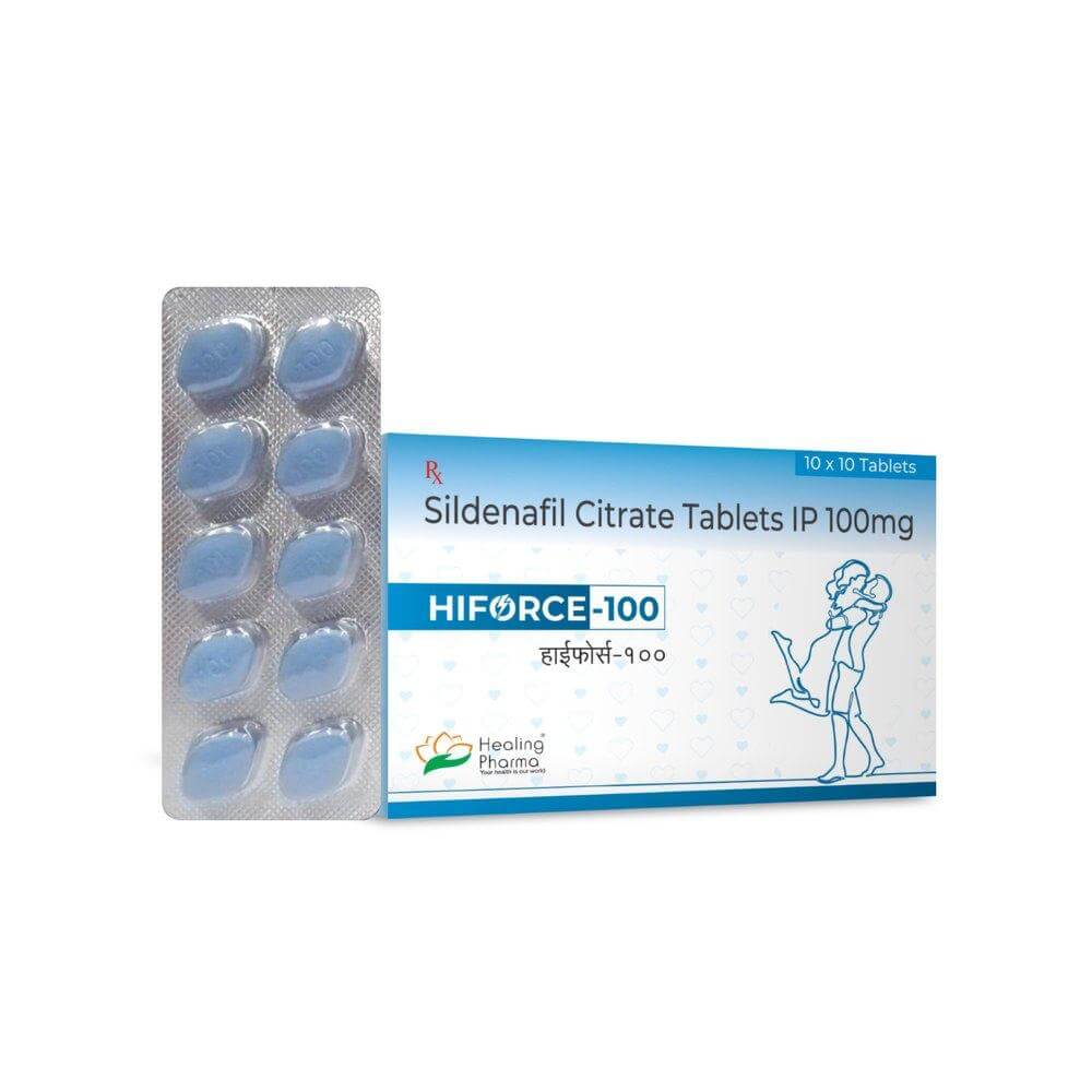 Sildenafil Citrate Tablets IP 100 mg Hiforce In Dubai